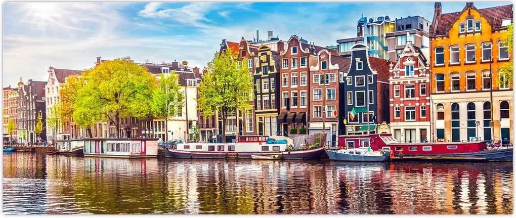 Tablou - Case dansatoare, Amsterdam (120x50 cm)