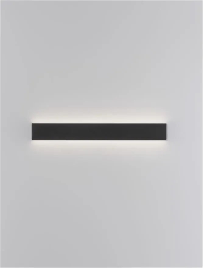 Aplica LED pentru baie cu protectie IP44 SELINE negru L-60cm