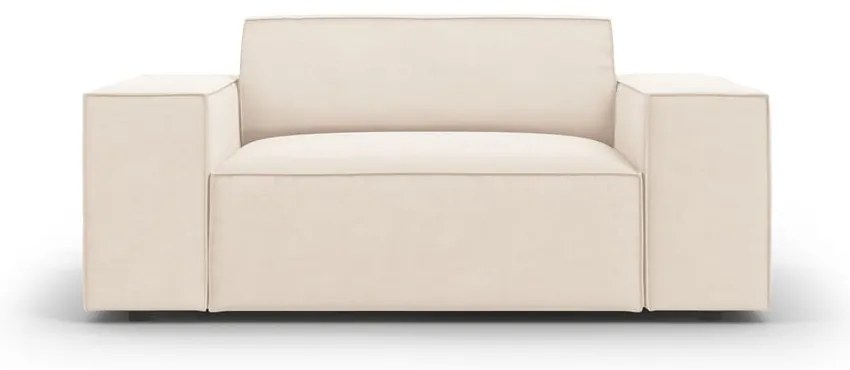 Fotoliu bej cu tapițerie din catifea Jodie – Micadoni Home