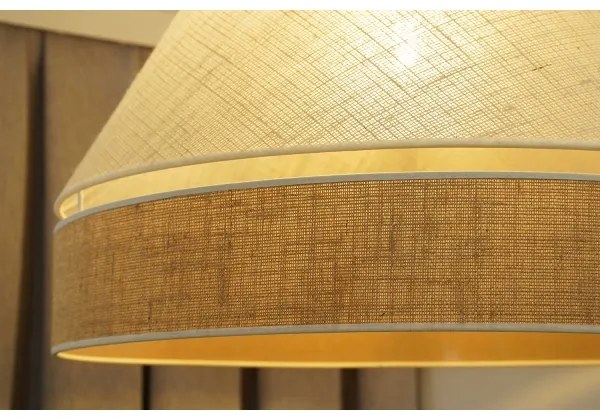 Lustră pe cablu YUTE Duolla AVIGNON 1xE27/15W/230V d. 60 cm gri/maro