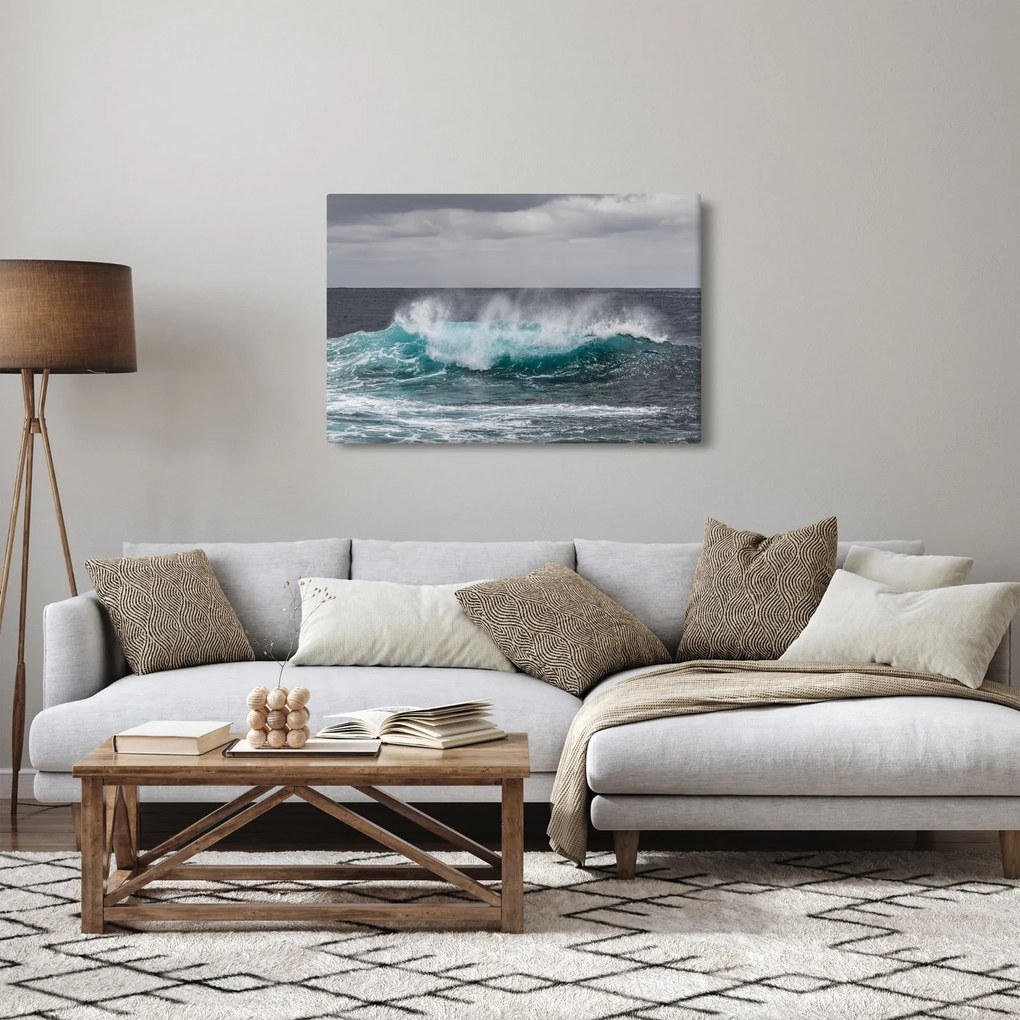 Tablou - Valuri pe ocean (90x60 cm)