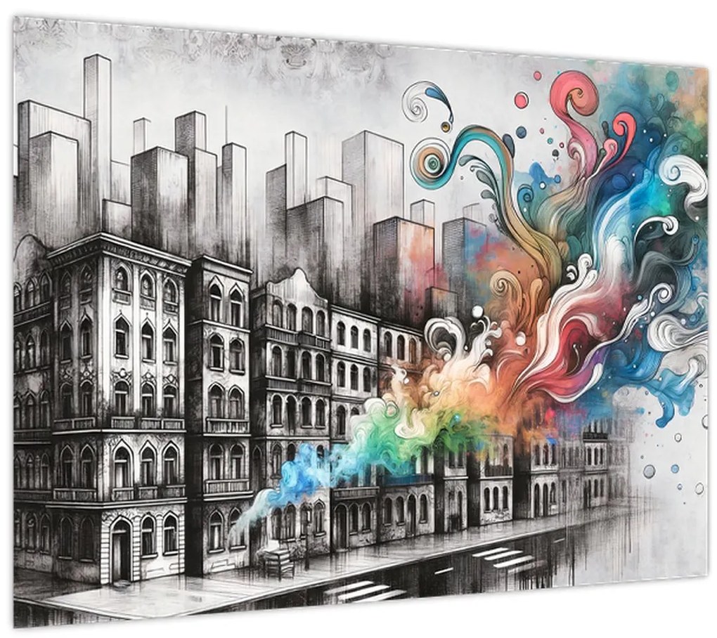 Tablou - Viața industrială (70x50 cm)
