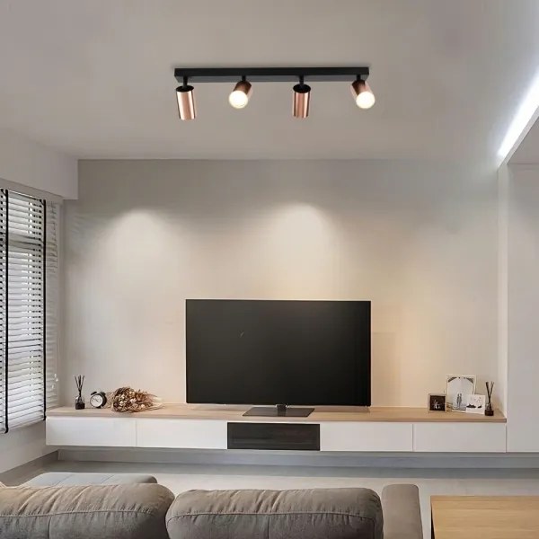 Immax 08303L - Lampă spot PUNTO 4xGU10/9W/230V aur roz