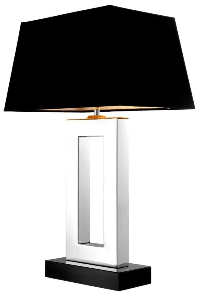 Veioza, lampa de masa LUX, finisaj stainless steel, H-71cm, Arlington 103115 HZ