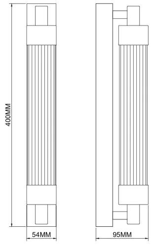 Zuma Line 003064-034732 - Lampă de perete LED KALIA, 8W, 230V, neagră