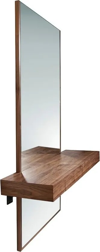 Oglinda de perete verticala cu raft tip consola Alline