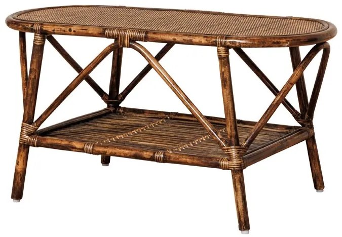 Masuta de cafea ovala, din rattan, Veracruz