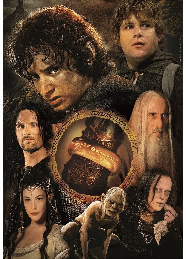 Stăpânul Inelelor The One Ring’s Burden Puzzle Compact de 1000 de piese Clementoni