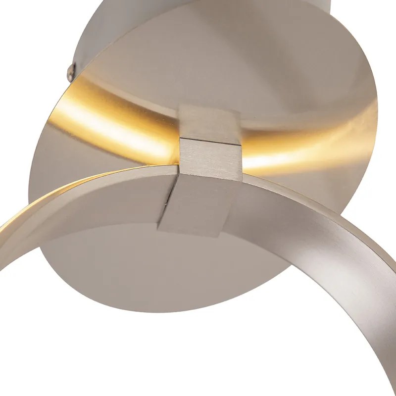 Plafoniera de design din oțel cu dimmer inclus LED - Viola Due