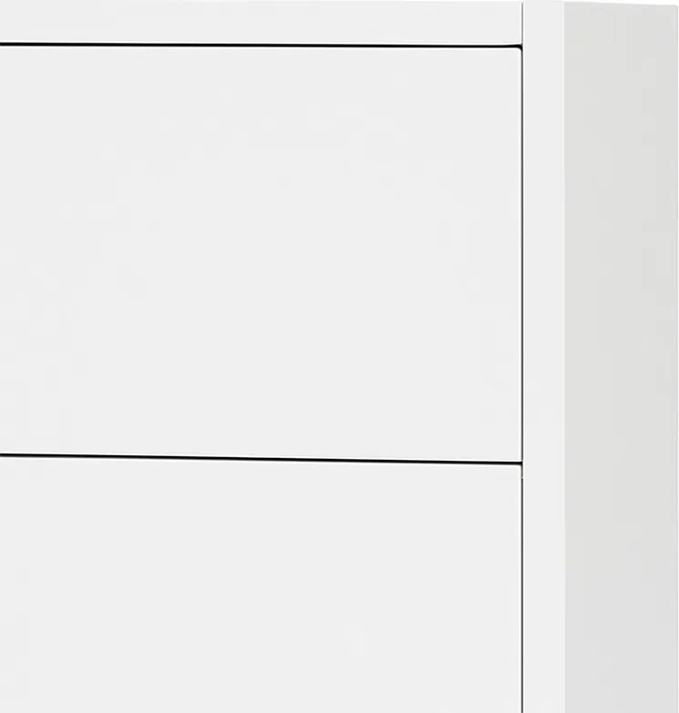 Boxie 2 sertare dulap de perete 40x40x37 cm alb