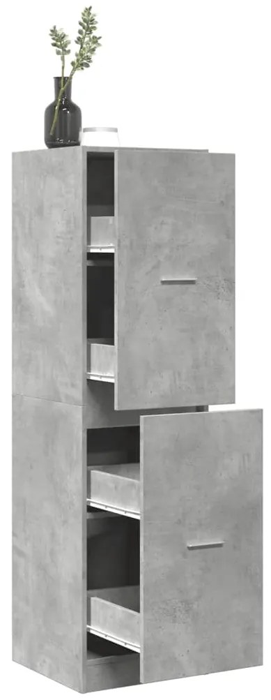 vidaXL Dulap de farmacie, gri beton, 40x41x144,5 cm, lemn prelucrat