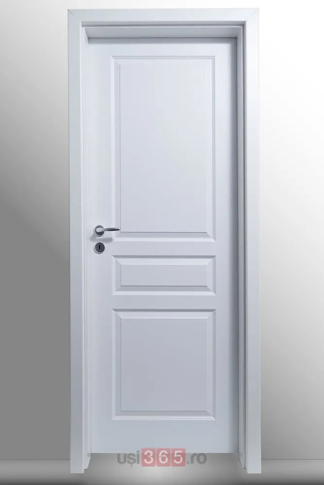 Usa cu toc reglabil HDF PORTA VIENA - ST DR 140-180 mm, Alb - Vopsit