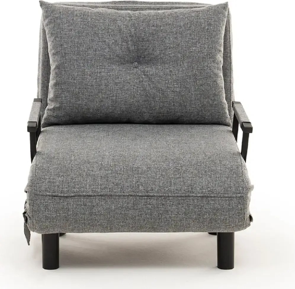 Fotoliu Extensibil,reglabil,Sento,175 x 50 cm,gri