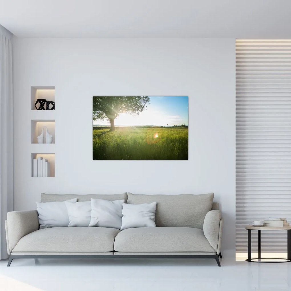 Tablou - Copac în câmp (90x60 cm)