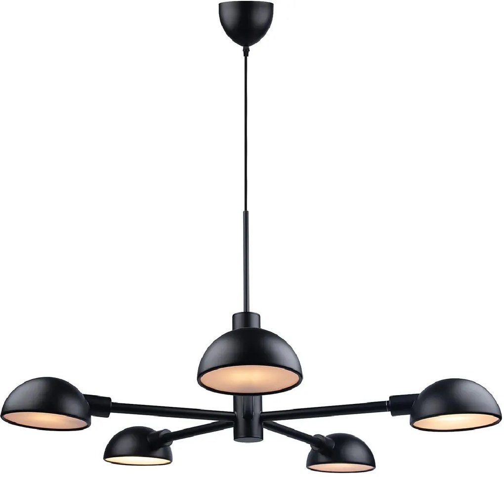 Nordlux Nomi lampă suspendată 5x25 W negru 2220163003