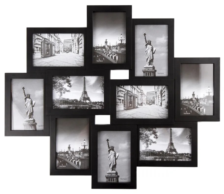 Ramă foto Sultan, pentru 10 fotografii, negru