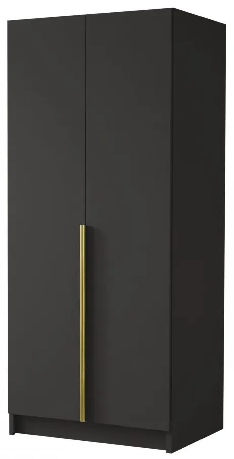 Dulap de haine Smagano I (Alb + Negru) . 1105796