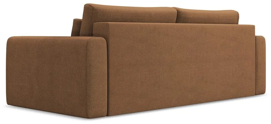 Canapea teracotă extensibilă/cu spațiu de depozitare 238 cm Kapua – Makamii