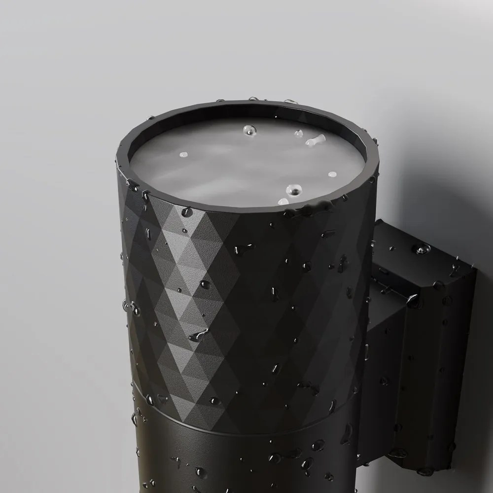 Aplica de perete iluminat ambiental exterior IP54 Bowery 2L negru