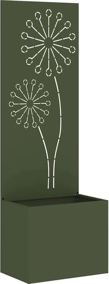 vidaXL Ecran de intimitate pentru grădină Olivengrønn 50 x 140 cm