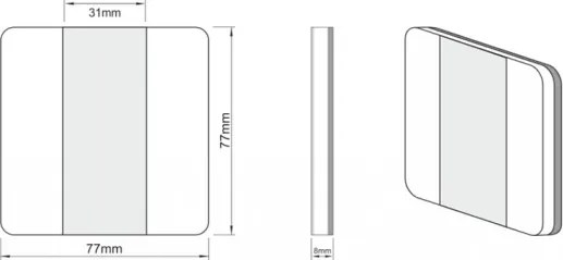 LDST DU-01-SS-BC10 - Iluminat scară DUO 10xLED/1,2W/230V