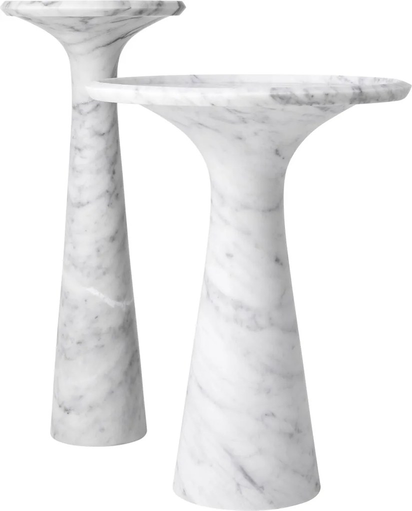 Masuta auxiliara design LUX din marmura Pompano high 113748 HZ