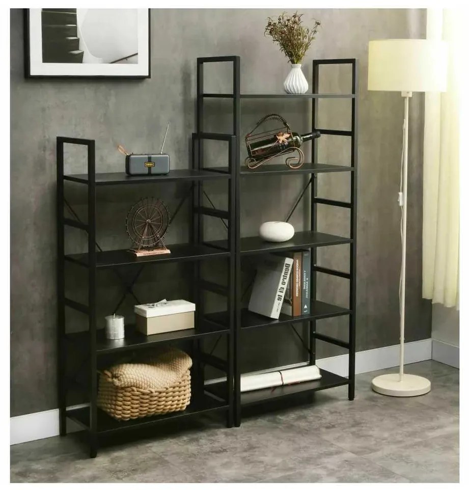 Raft Minto, 4 rafturi, negru