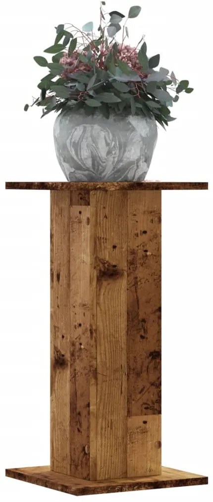 vidaXL Suporturi de plante 2 buc. lemn vechi 30x30x60cm lemn prelucrat