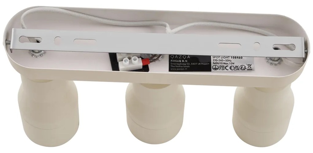 Spoturi plafon rotunde bej GU10 50mm 3 lumini - Stanley