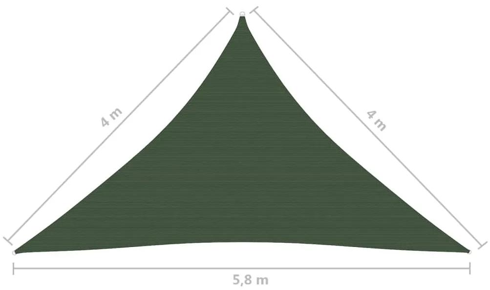 Panza parasolar, verde inchis, 4x4x5,8 m, HDPE, 160 g m   Morkegronn, 4 x 4 x 5.8 m
