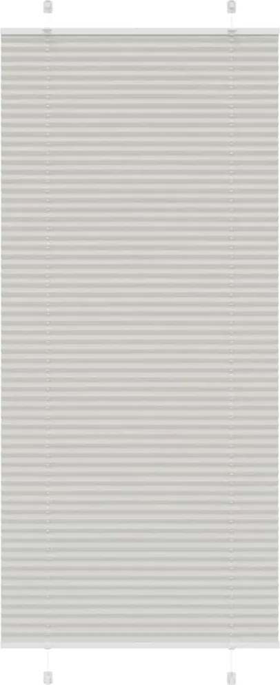 vidaXL Jaluzea plisată gri deschis 100x200cm Lățime țesătură 99,4cm