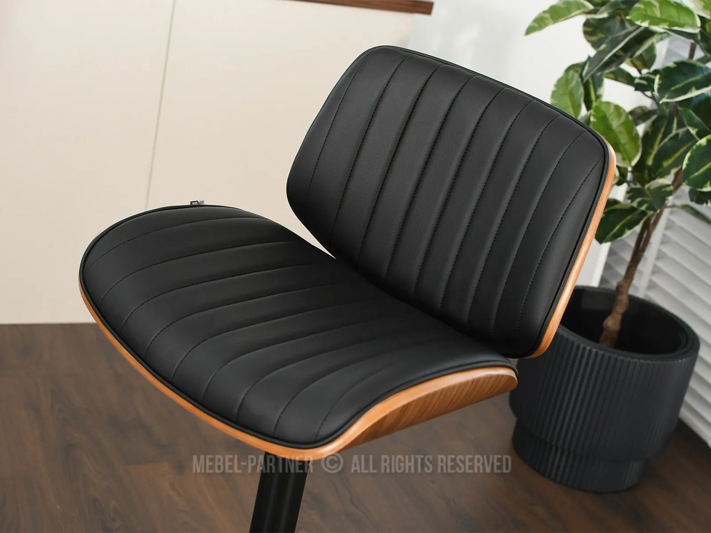 Scaun Hamand (nuc închis + negru). Promo -9%. 1110618