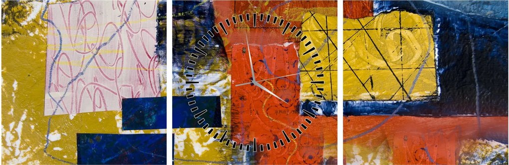 Tablou - Abstract (cu ceas) (90x30 cm)