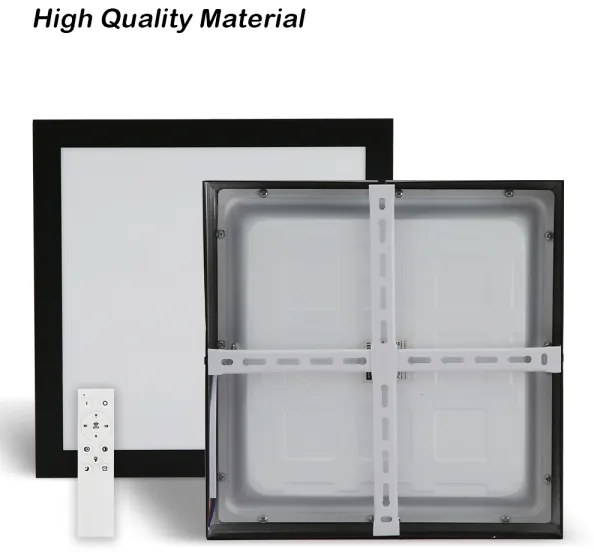 Brilagi-LED Corp de iluminat pentru baie dimerizabil FRAME SMART, LED/24W/230V, IP44, negru + telecomandă