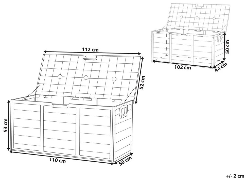 Box depozitare grădină Lang (bej). 1035951