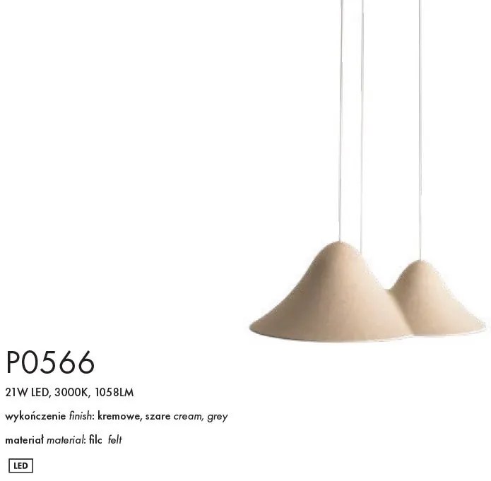 Lustra suspendata design modern Bellmond crem