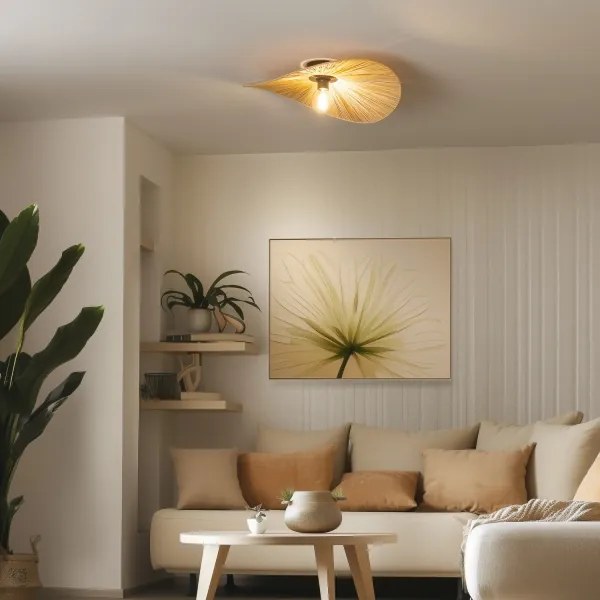 Brilagi - Lustru aplicat LED CERIA BOHO, 1 x E27, 40W, 230V, Ø 60 cm, rafie