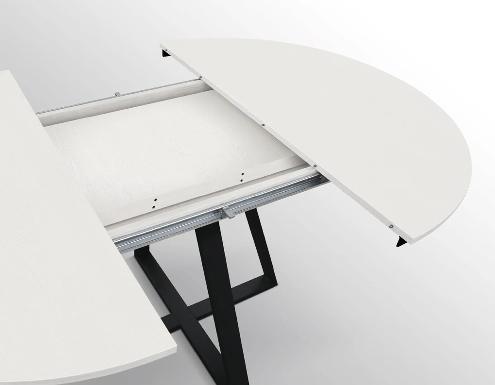 Masa Melania rotunda extensibila 120 cm - GRI CIMENT