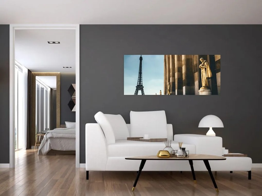 Tabou din piața Trocader, Paris (120x50 cm)