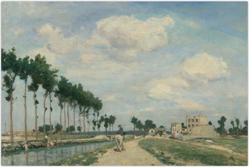 Tablou - Johan Barthold Jongkind, The Towpath, reproducere (90x60 cm)