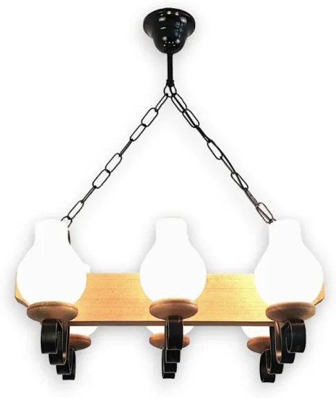 Lustră pe lanț Brilagi QUEEN 6xE14/40W/230V fag