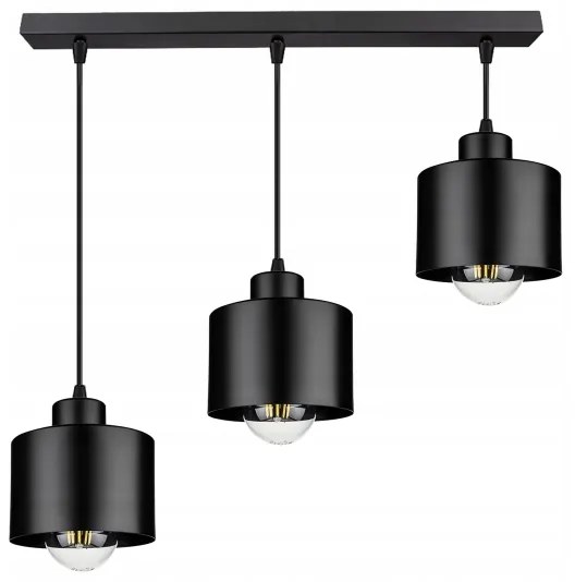 Lustră pe cablu 3xE27/35W/230V negru