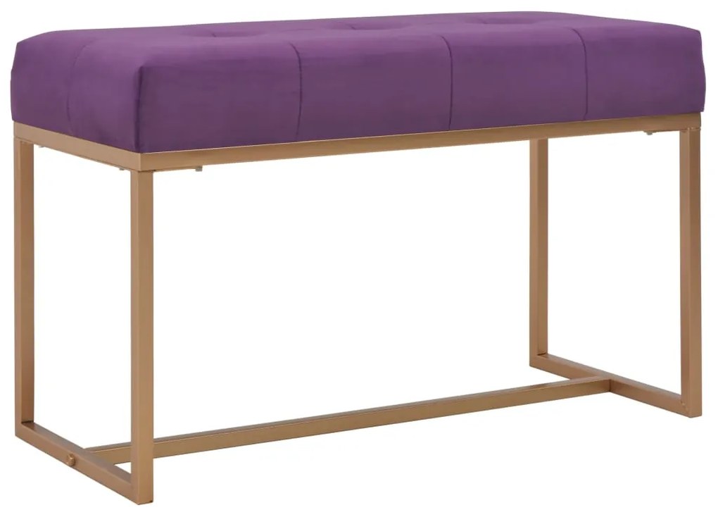 247557 vidaXL Bancă, violet, 80 cm, catifea
