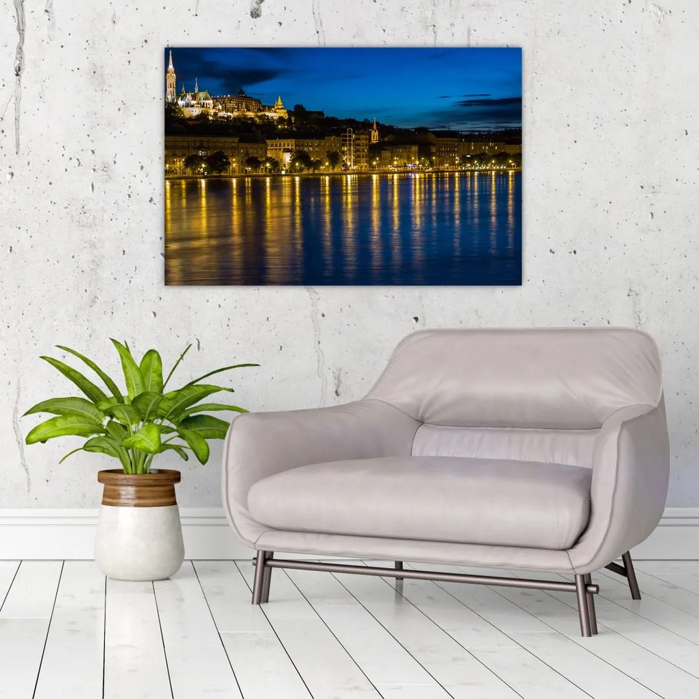 Tablou orașului nocturn (90x60 cm)
