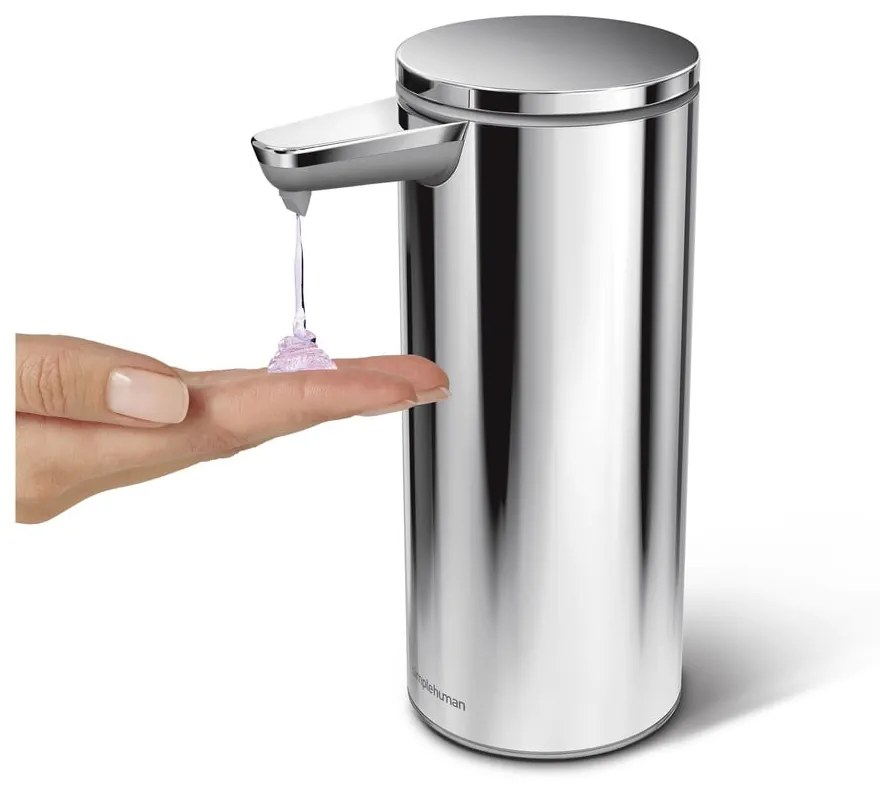 Dispenser de săpun cu senzor din oțel argintiu 266 ml - simplehuman