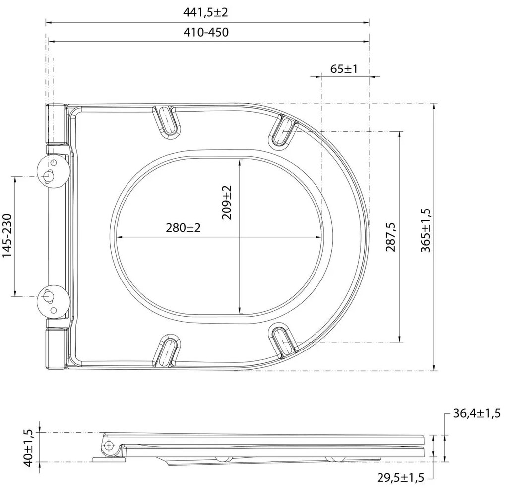 Capac wc softclose slim, roz, Sapho Isvea INFINITY