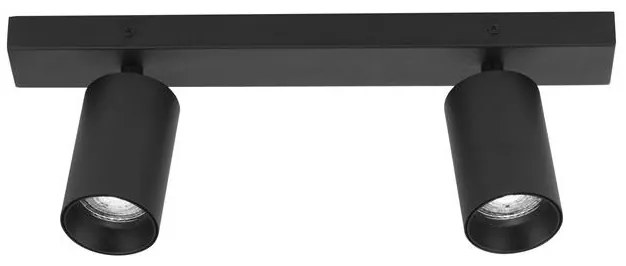 Plafoniera 2L design modern TOD negru