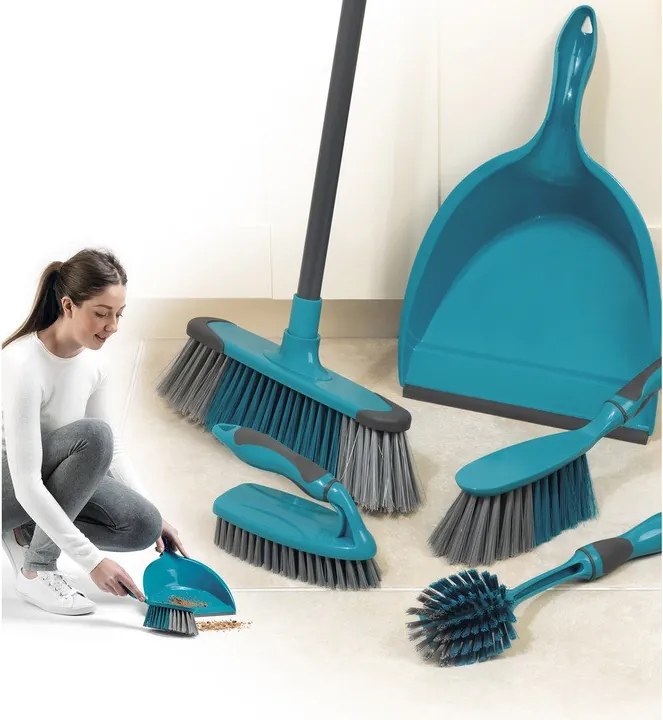 Set curatenie, 5 piese, turcoaz, Beldray