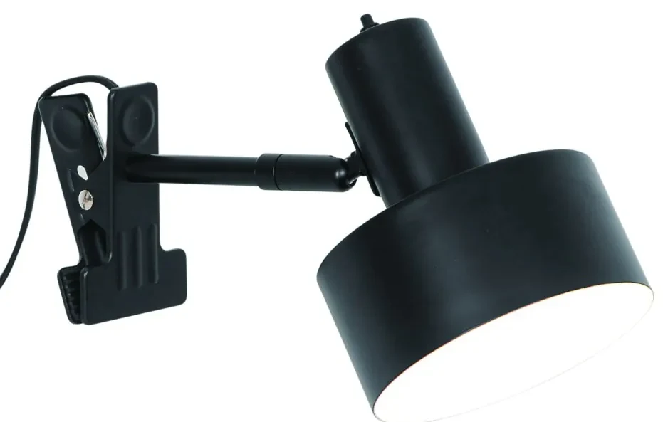 Veioza/Lampa cu clips/ clema de birou Matis negru