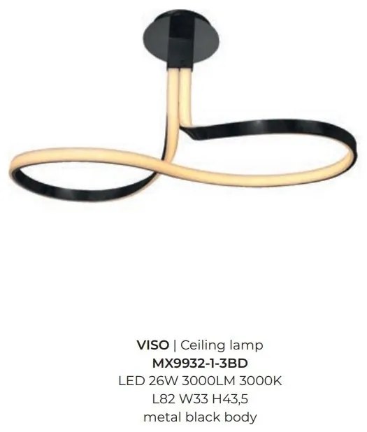 Lustra aplicata LED design modern VISO